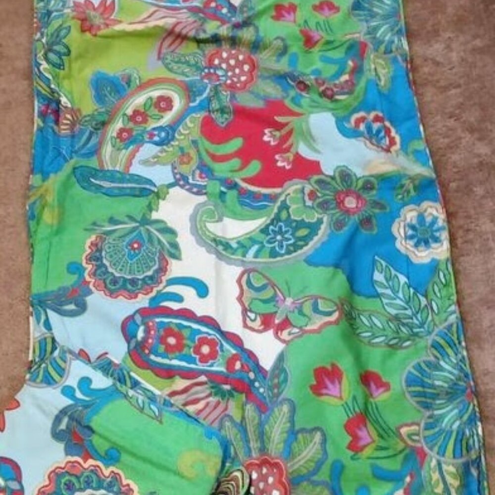 Set of 2 Studio D Reversible Boho Pillow Shams 38" x 22"  Zip Close